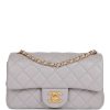 Mini Flap Bag Light Grey  Hardware.
