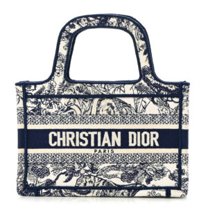 CHRISTIAN DIOR Mini Toile  Book Tote Blue.