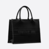 DIOR BOOK TOTE Black Calfskin (36 x 27.5 x 16.5 cm).