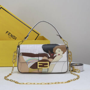 2 color handmade illustration bag.