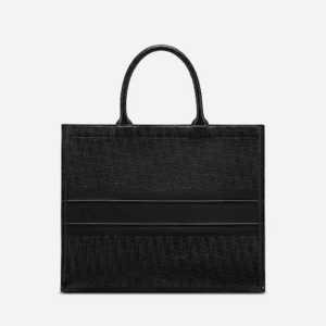 LARGE DIOR BOOK TOTE Black Dior  Calfskin (42 x 35 x 18.5 cm).