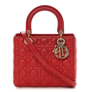 CHRISTIAN  Lady Dior Red.
