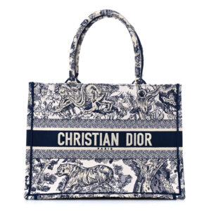 CHRISTIAN DIOR Canvas   Toile  Book Tote Blue.