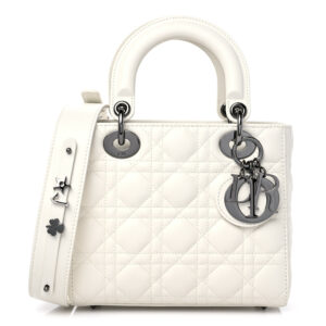 CHRISTIAN  Small My  Lady Dior White.