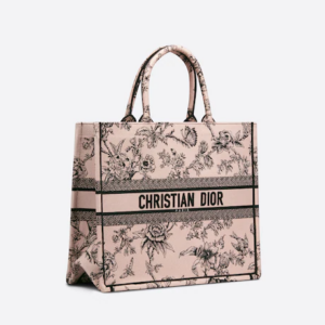 LARGE DIOR BOOK TOTE Powder Pink Dior  (42 x 35 x 18.5 cm).